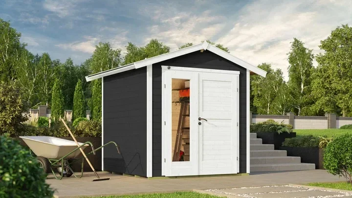 Weka Gartenhaus Blackmount 224, 205x209, Anthrazit