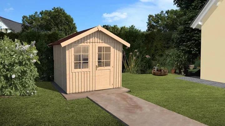 Weka Schwedenhaus Skara 410, 299x295, Naturbelassen
