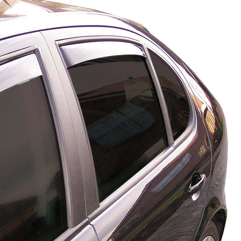 ClimAir, Windabweiser Master Schwarz (Hinten) passend für Skoda Octavia 5E Kombi 2013-2017 & 2017-2020, Plastik