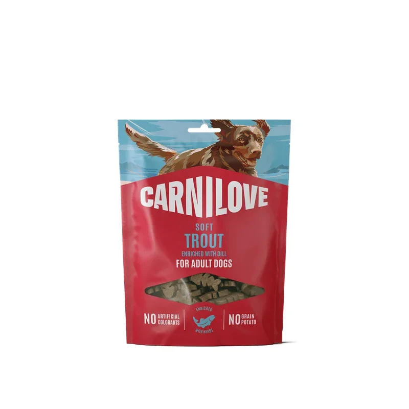 Carnilove Dog Soft Snack - Trout with Dill, Snacks