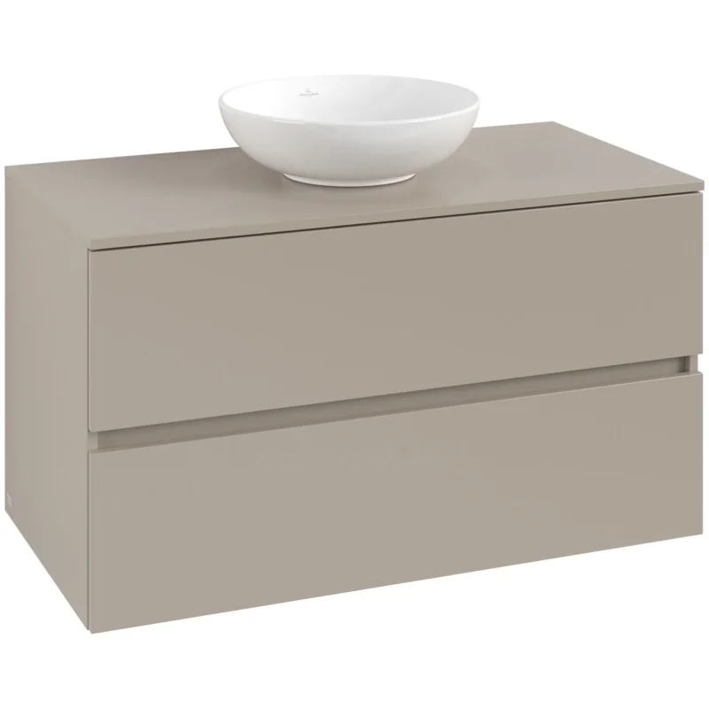 VILLEROY & BOCH - Konsolen-Unterschrank 1000mm f AWT 2 Ausz 1 Aussch oLB C517H0 VD Sand Grey