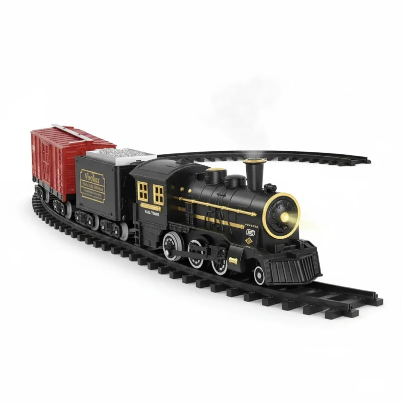 Brehn | TrackMaster Pro | Batteriebetriebenes Eisenbahn-Set | Realistische Sound-Effekte | Modulares Schienensystem | Robuste ABS-Konstruktion