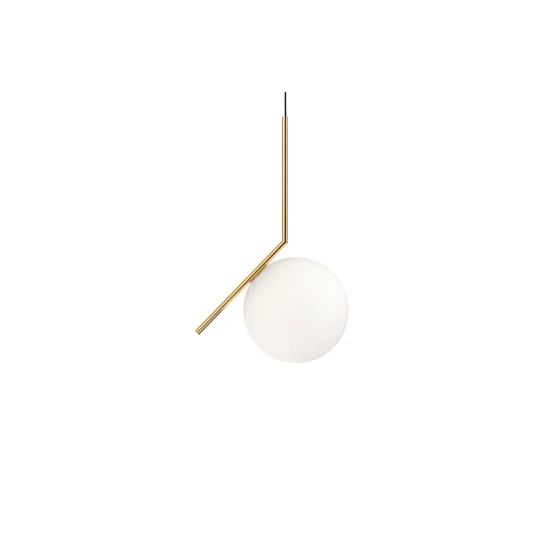 Flos IC S2 10 Anniversary Pendelleuchte in 24K vergoldet von Flos