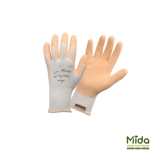 Rostaing Nude Guantes de Látex y Bambú para Jardinería