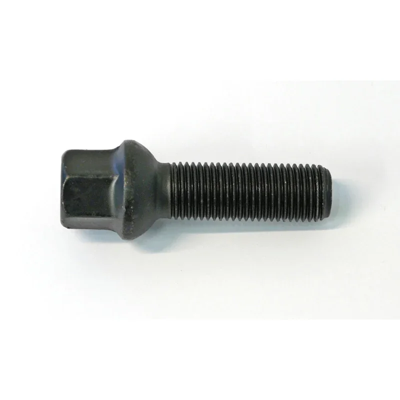 H&R, Radschraube Kugelbund R13 M14x1.50 - Länge 28mm - Schwarz (passend für z.B. VAG), Stahl