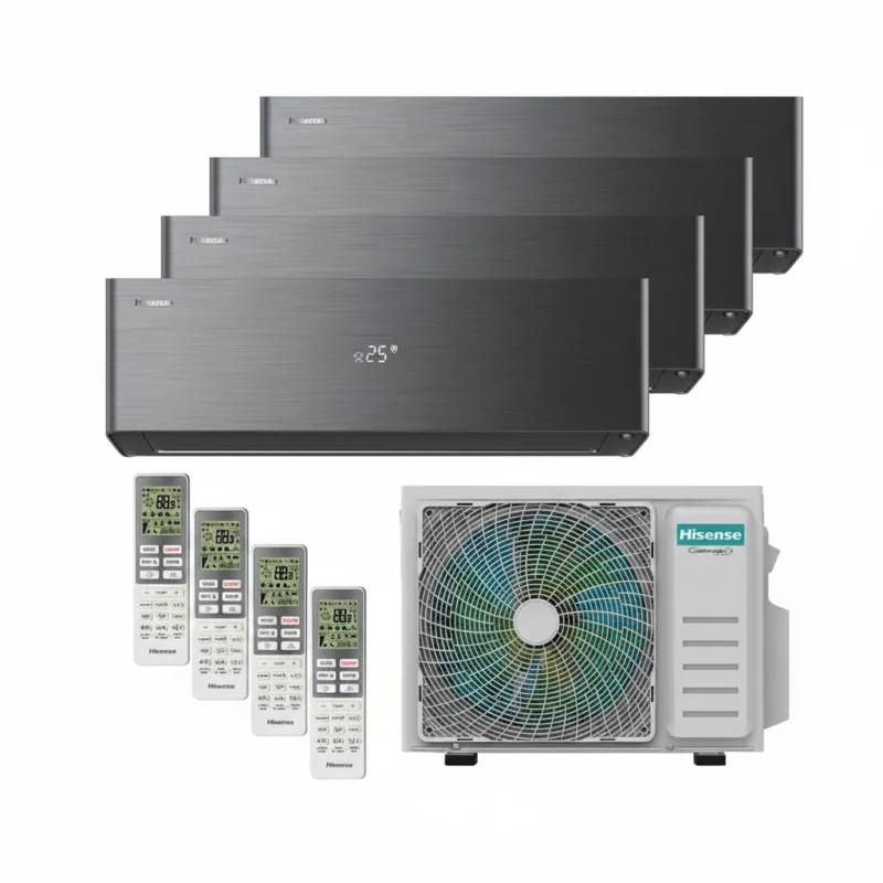 Hisense Energy Pro X schwarz Multisplit Klimaanlage für 4 Räume