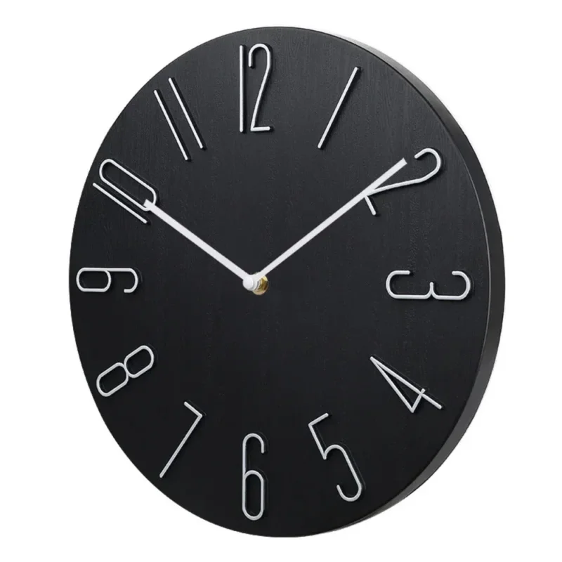 Silencio Moderne, geräuschlose Wanduhr – Minimalistisches Design mit Quarzwerk