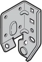 Aufsetzstück T links RAL 9002