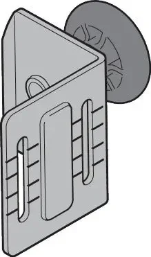 Rollenhalter RH022, RAL 9002 (für L-Beschlag)
