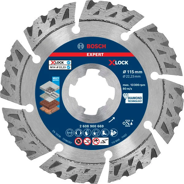 Produktbild von EXPERT Multi Material Diamanttrennscheibe X-LOCK, 115x22,23 mm