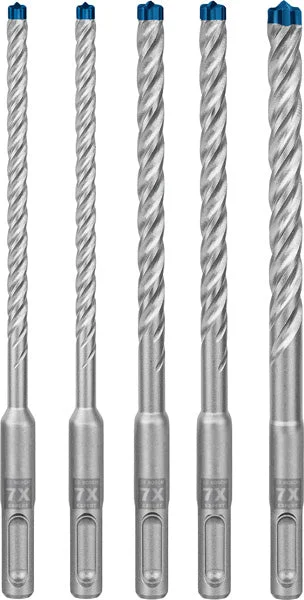 Produktbild Lieferumfang von EXPERT SDS plus-7X Hammerbohrer-Set, 6/6/8/8/10x100x165 mm, 5-tlg.