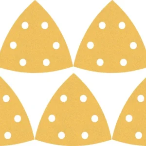 Produktbild Lieferumfang von EXPERT C470 Deltaschleifblatt, 93mm, K400, 6 Löcher, 5-tlg.