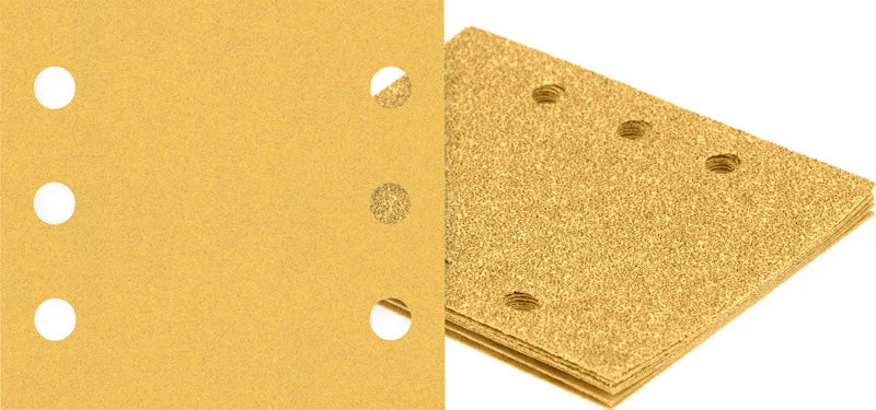 Produktbild Lieferumfang von EXPERT C470 Schleifblatt Set, 115x107mm, K60-180, 6 Löcher, 10-tlg.