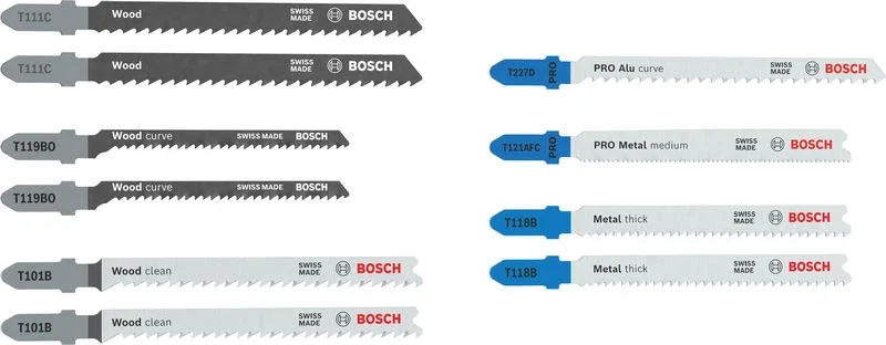 Produktbild von Stichsägeblätter-Set Wood and Metal Advanced 10-teilig