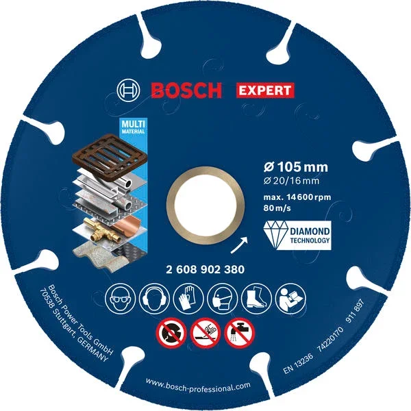 Produktbild von Diamant-Trennscheibe 105 x 20/16 mm EXPERT Metal