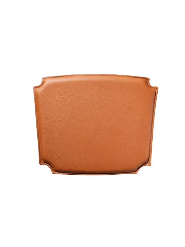 Kissen für Wishbone Chair CH24, cognac Leder