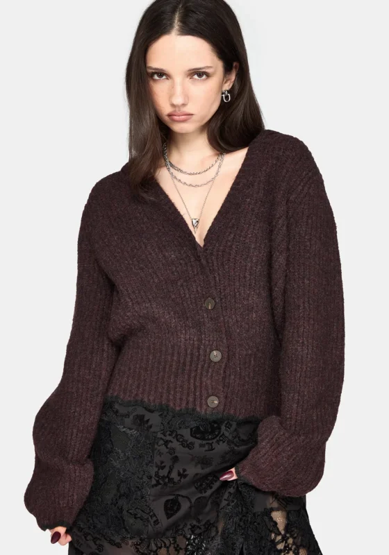 Vallie Mit Kapuze Blouson Strick Strickjacke