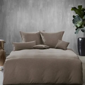 fleuresse Flanell Bettwäsche Lech 603089 200x200 taupe