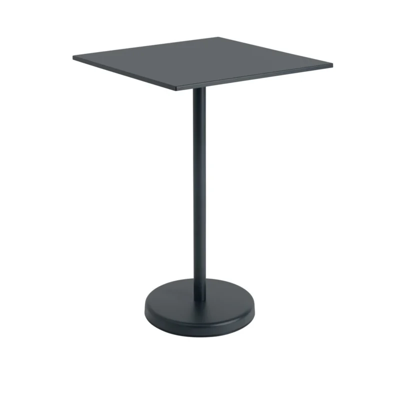 Linear Steel Café-Tisch 70x70cm, H105 cm von Muuto