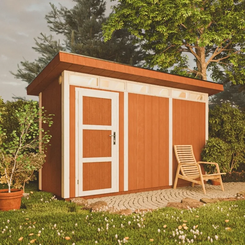 Timbela Gartenhaus mit LP® SmartSide® M902 – 118 x 368 cm – 4 m2 – Bild 1