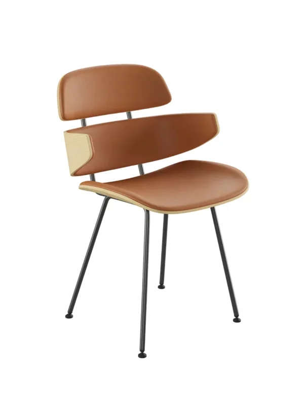 Midas Armstuhl, Cognac Leder von Naver Collection
