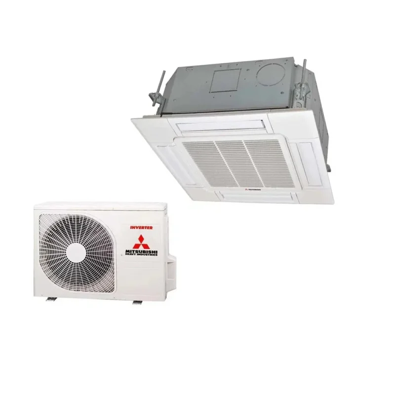Mitsubishi Heavy - Set Deckenkassette Euroraster Standardpaneel 5,0 kW - FDTC50VH + Außengerät SRC50ZSX-W1 R32 Klimaanlage