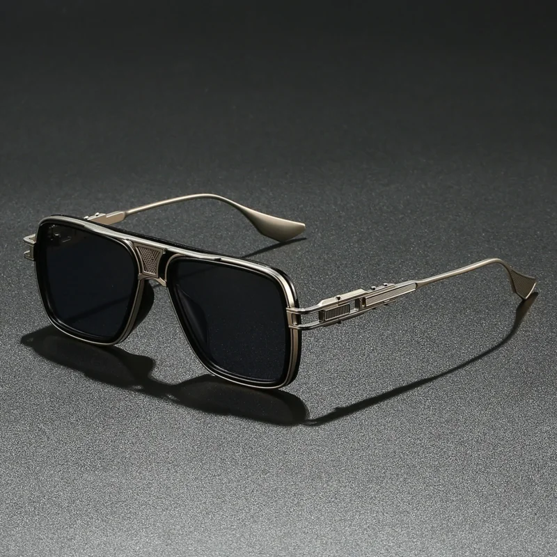 Damen Designer-Sonnenbrille mit luxuriösem Metallrahmen und trendigem Detail Brehn