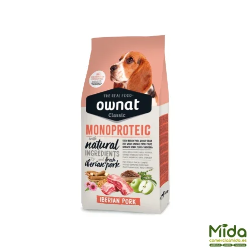 Pienso OWNAT Classic Monoproteico Cerdo Ibérico para Perros