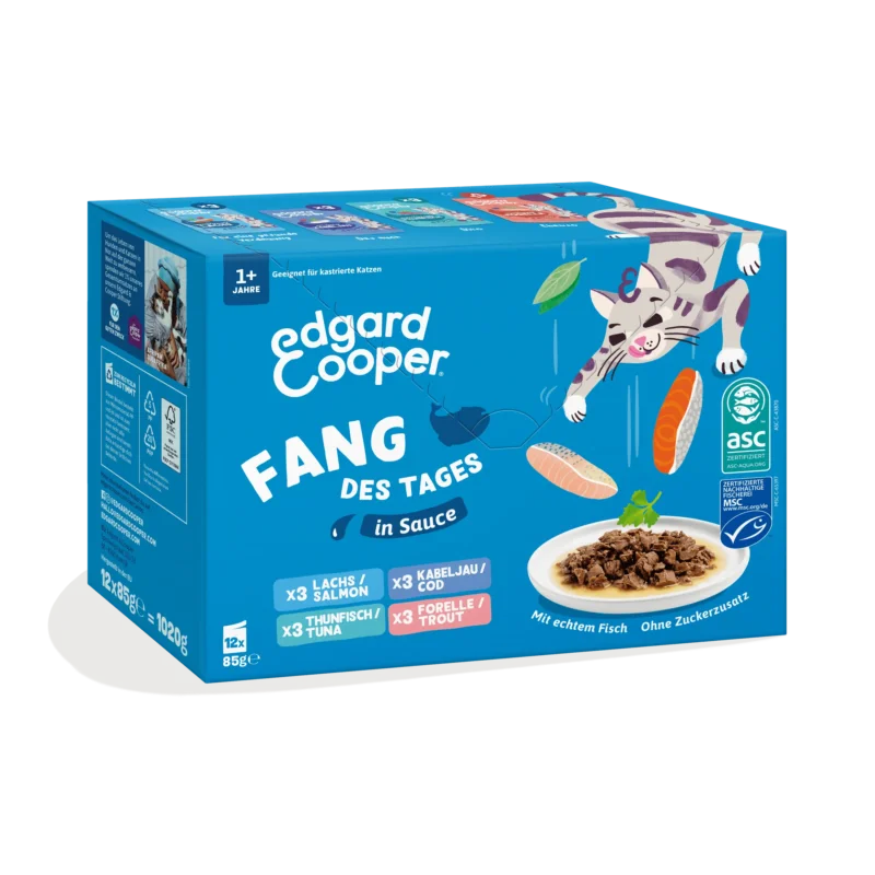 Edgard & Cooper Katze Multipack Pouch Stückchen i.S. Fisch