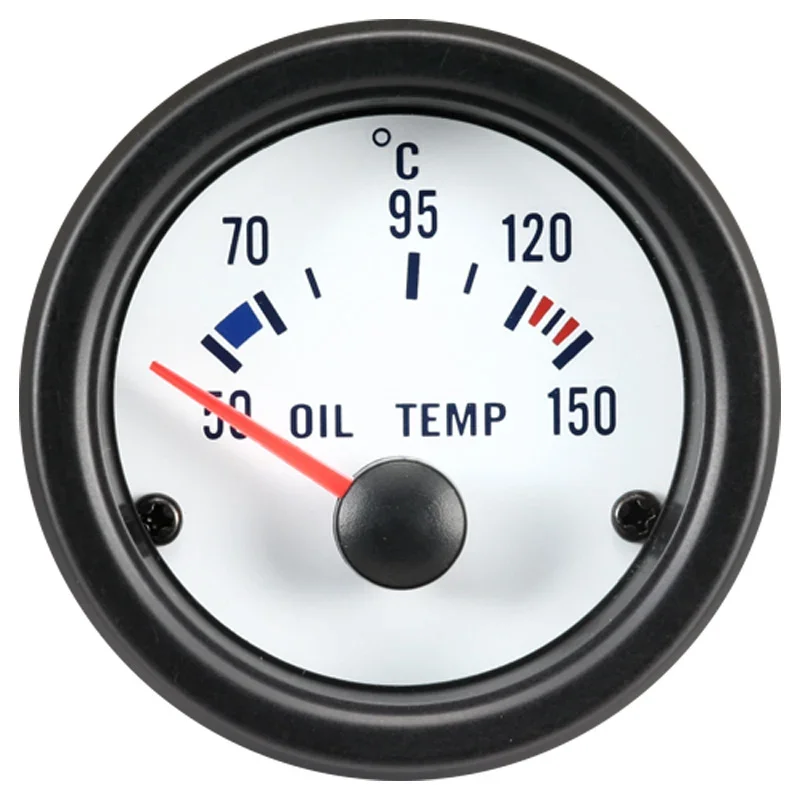 AutoStyle, Klassik Weiß Performance Instrument Öltemperatur 50-150C 52mm, Aluminium, Weiss