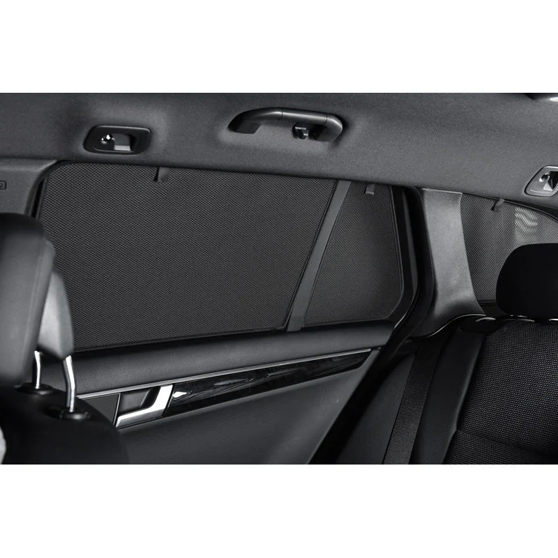 Car Shades, Satz (Hintertüren) passend für Audi A4 B9 Avant 2015- (2-teilig), Textil, Schwarz