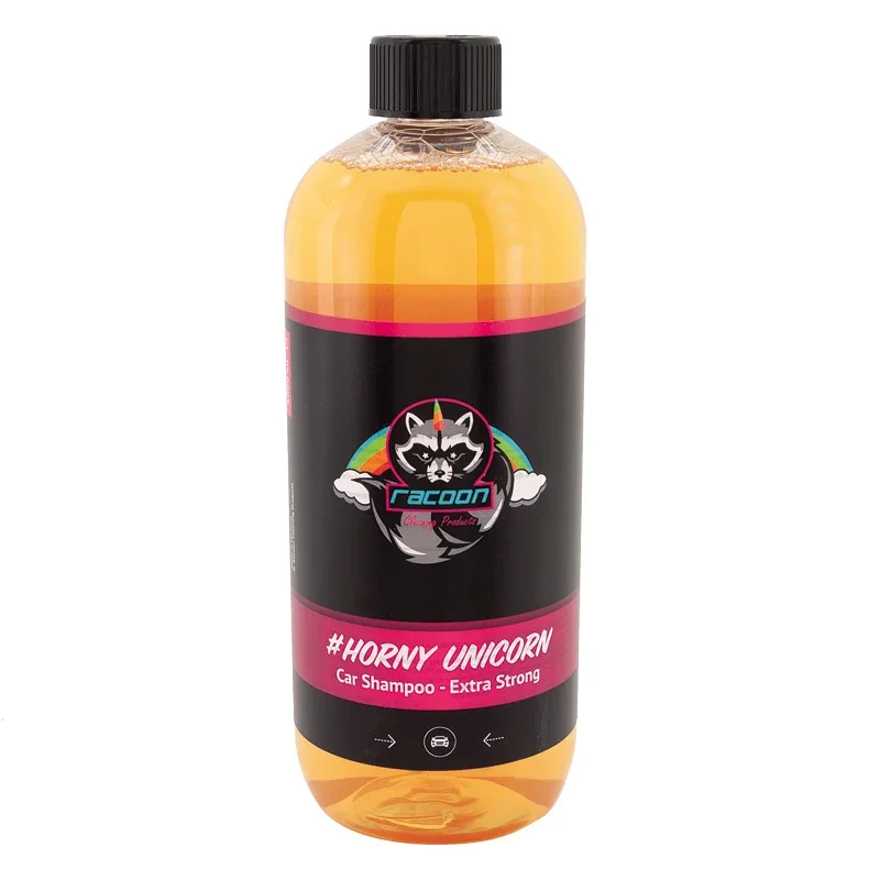 Racoon, HORNY UNICORN Car Shampoo / Extra Strong - 1000ml, Flüssigkeit, Gelb, Grün