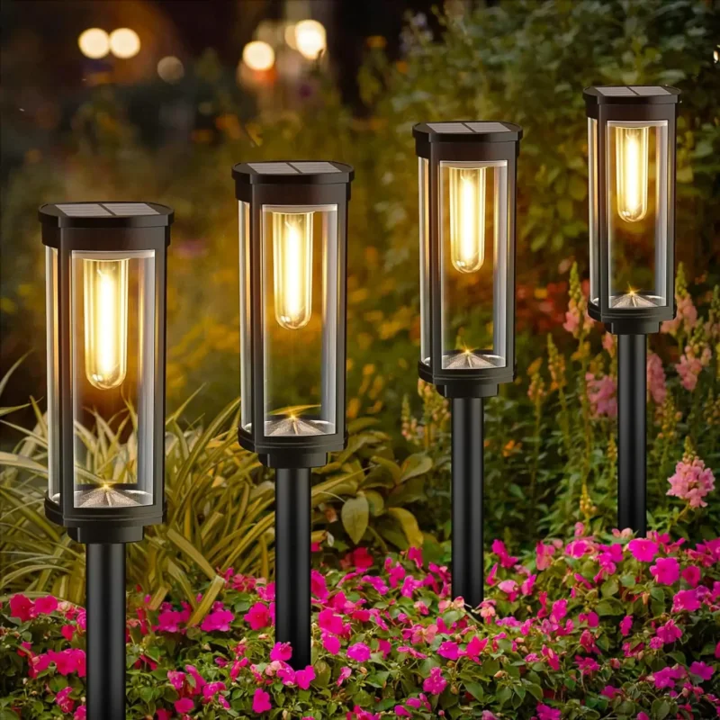 Solar-Gartenlampe mit warmem LED-Licht – Wetterfestes Aluminiumdesign | Brehn