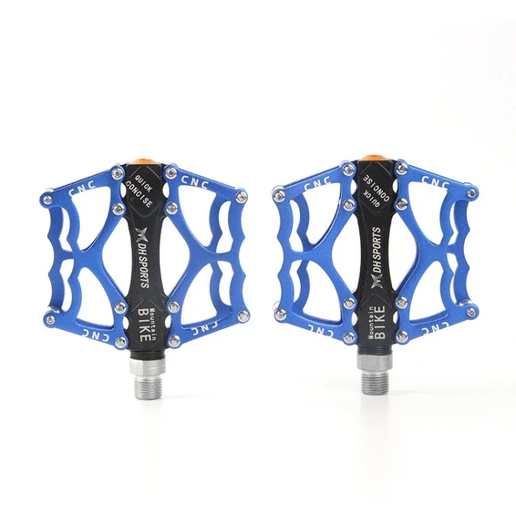 Brehn | Fahrradpedal Mountainbike Aluminiumlegierung Palin-Pedal rutschfestes Lagerpedal (901 Blau)