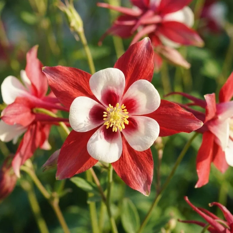 Akelei, Aquilegia 'Crimson Star'