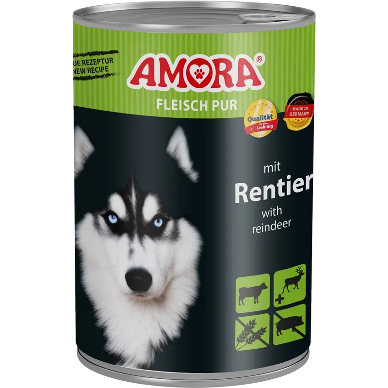 AMORA Fleisch Pur Adult Rentier 400 g