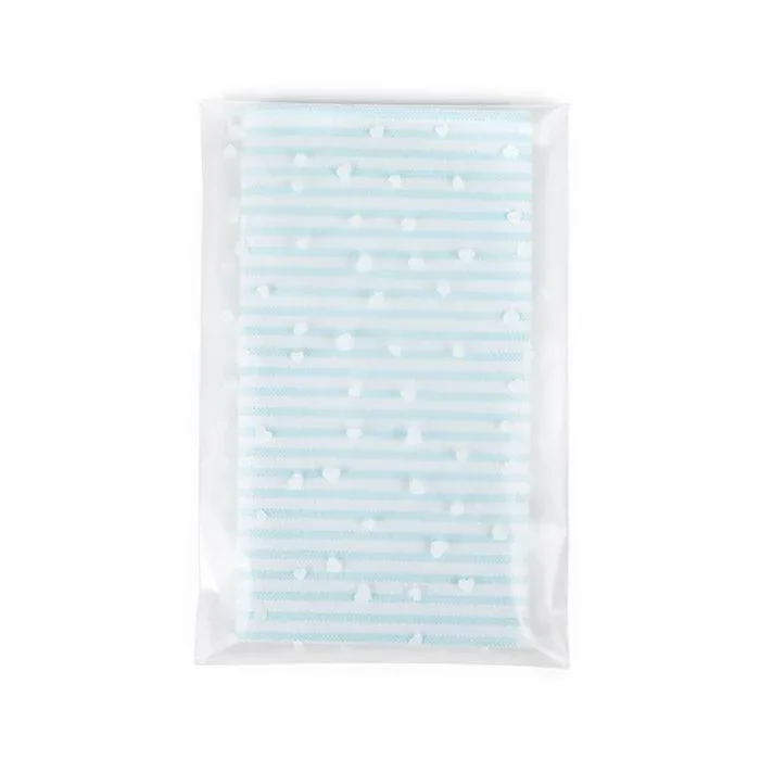 Frosted Plastic Bags 10,2x15,2 cm Hearts Peal and Seal