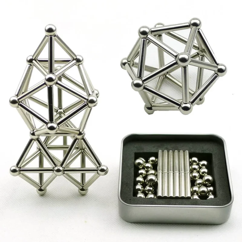 Brehn | Magnetische Stäbe - Kreatives Bauspiel - Kinder