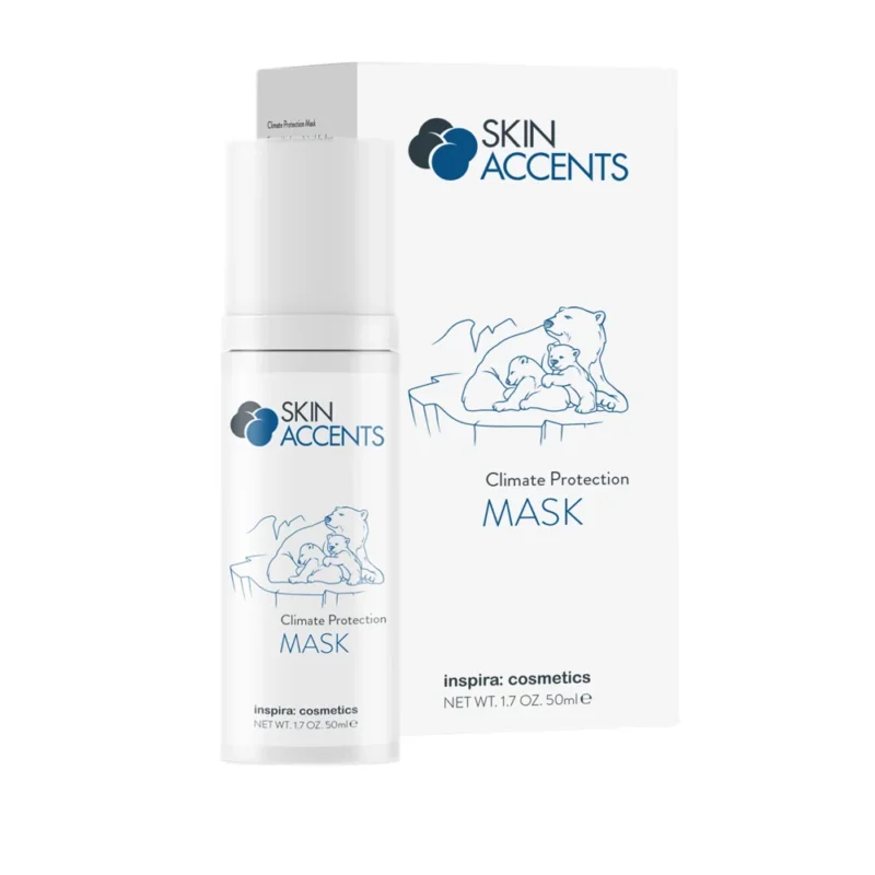 INSPIRA:COSMETICS Skin Accents Climate Protection Mask – Schützende Intensivpflege mit Lifting-Effekt, 50ml, Pumpspender und Umkarton