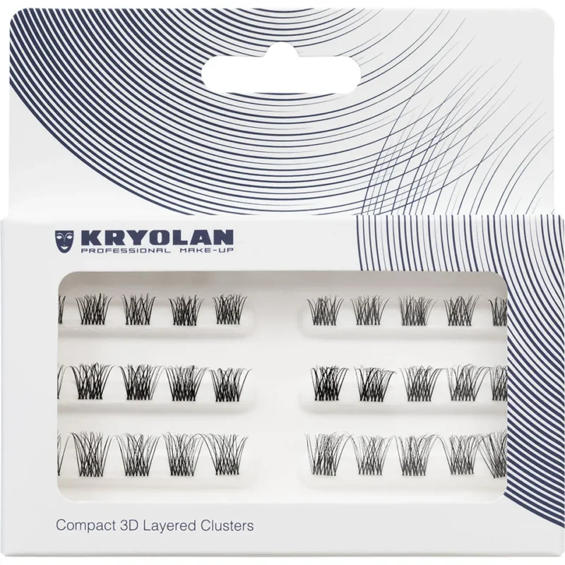 KRYOLAN Compact 3D Layered Clusters – Definierte 3D-Wimpern, -, Umkarton
