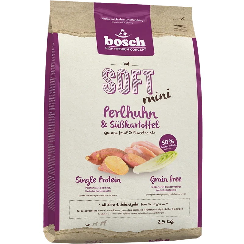 bosch HPC Soft Mini mit Perlhuhn & Süßkartoffel