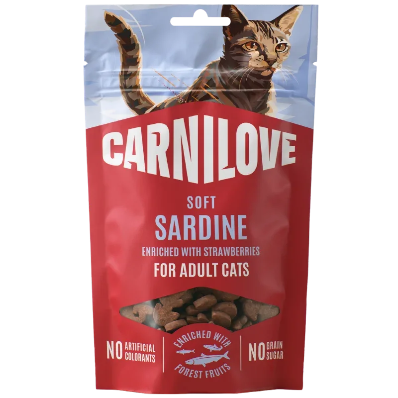 Carnilove Cat Snack Soft Sardine with Strawberries 50 g