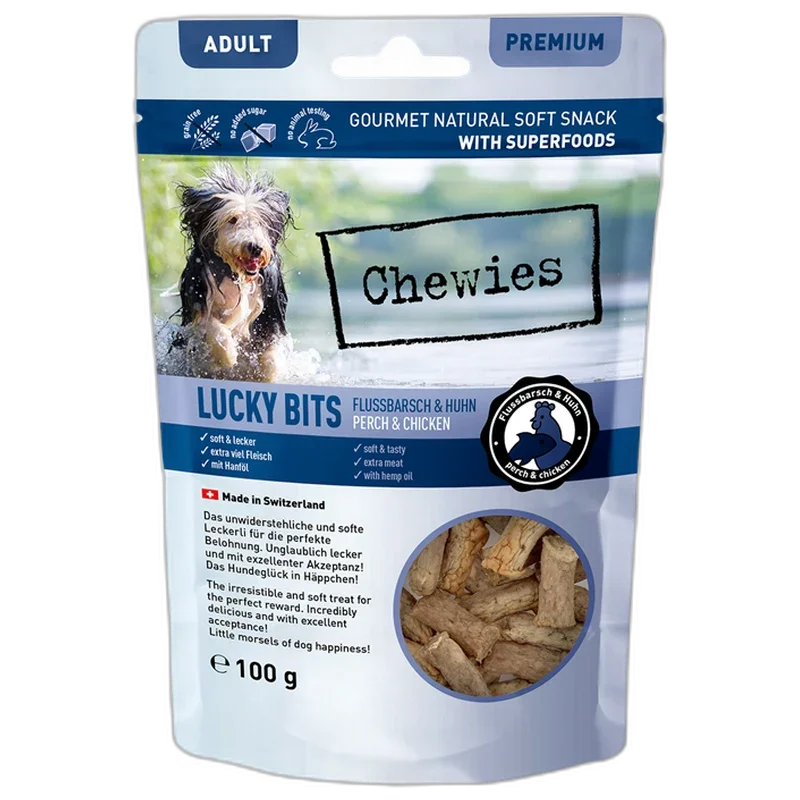 Chewies Lucky Bits Flussbarsch & Huhn Adult 100 g