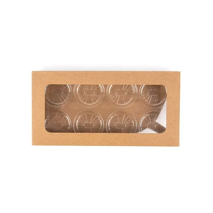 Kraft Artisan Candy Box Set, Round Insert 7x2.1x13.8 cm