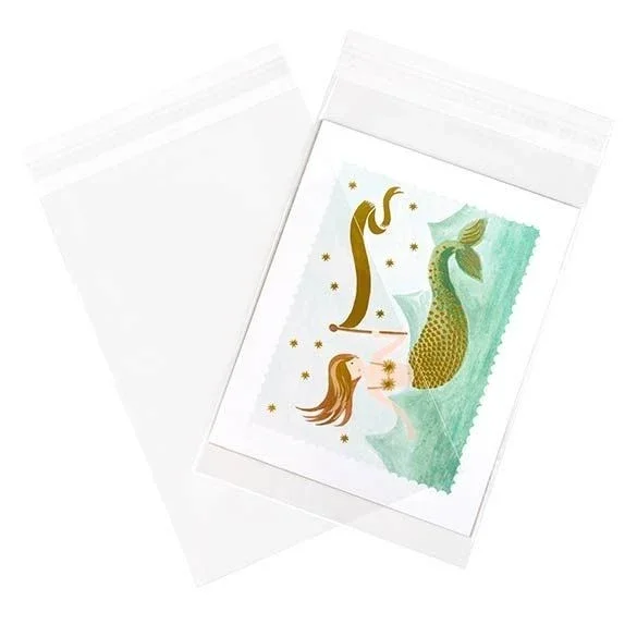 Plastic Bags 21.4x31.1cm Transparent Peel and Seal