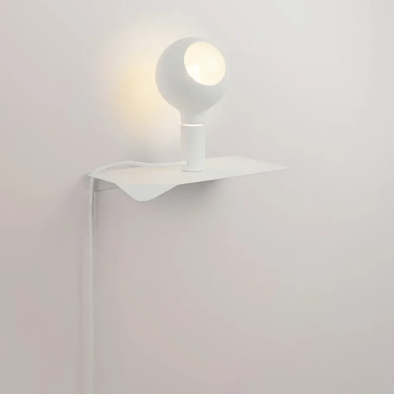 Combo Camo - Lampada con mensola - Bianco