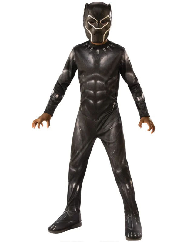 Déguisement classique Black Panther Infinity War pour garçon noir avec masque