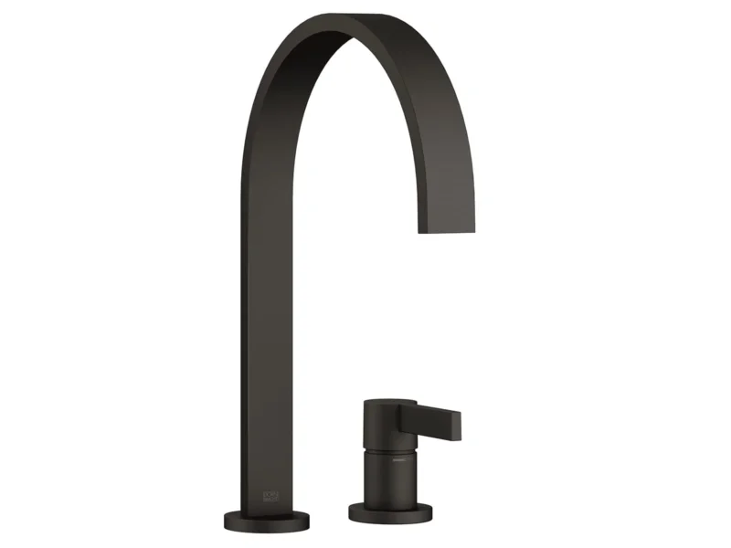 Dornbracht MEM Zweilochbatterie Schwarz Matt 32815682-33 Hochdruckarmatur
