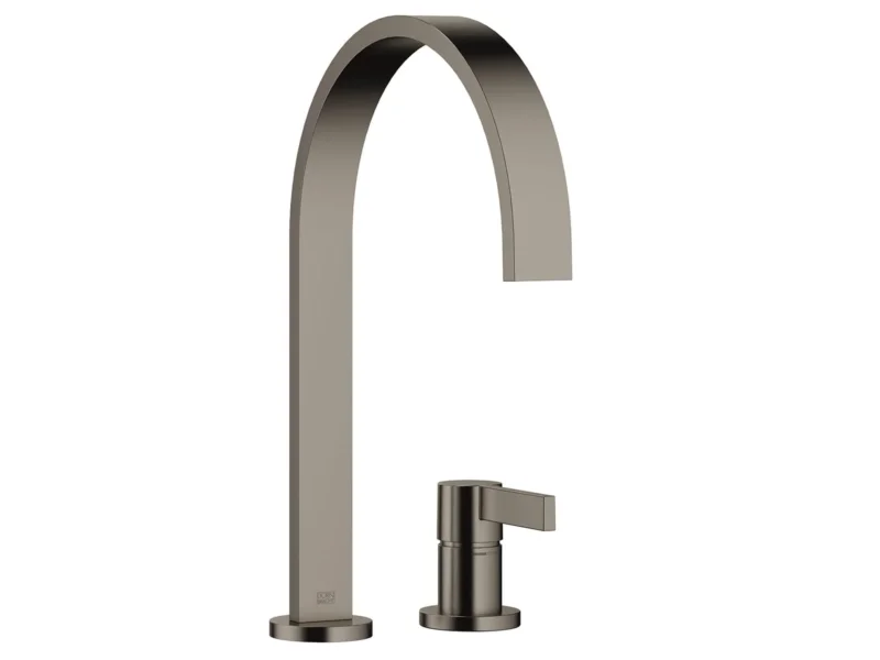 Dornbracht MEM Zweilochbatterie Dark Platinum Gebürstet 32815682-99 Hochdruckarmatur