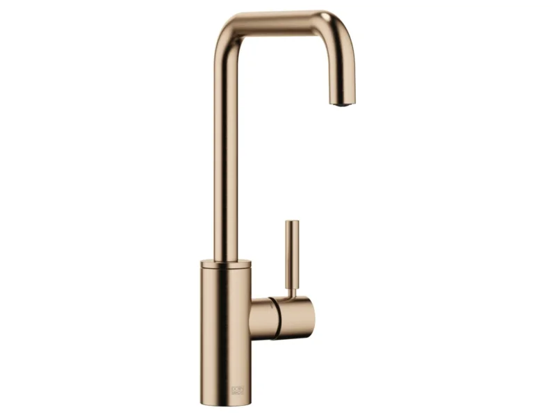 Dornbracht META SQUARE Einhebelmischer Champagne gebürstet (22kt Gold) 33800861-46 Hochdruckarmatur